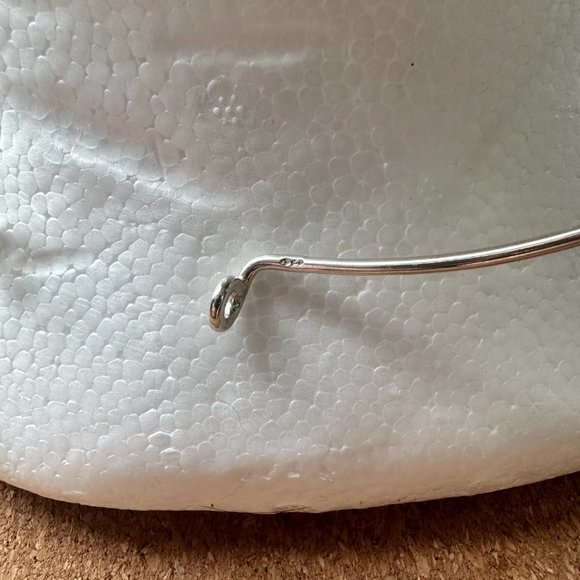 Sterling Silver Day Collar Choker with Padlock Clasp - Picture 2 of 4